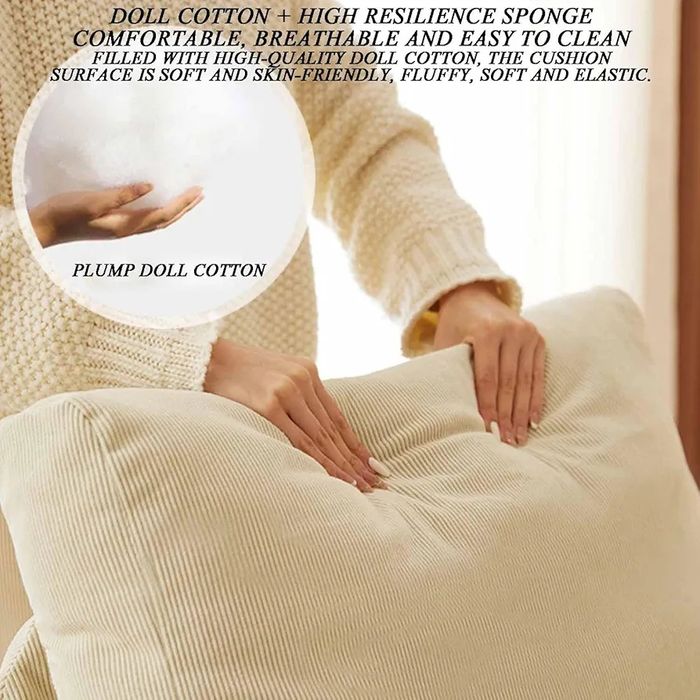 Намален Люлеещ релакс удобен стол, шезлонг от рипсено кадифе