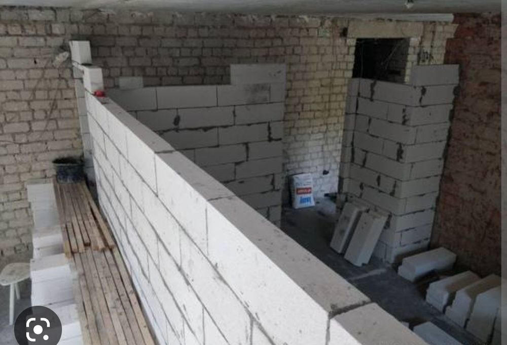 Каменьщики услуги. Плотницкие работы.Кладка ГАЗОБЛОКА,кирпича.