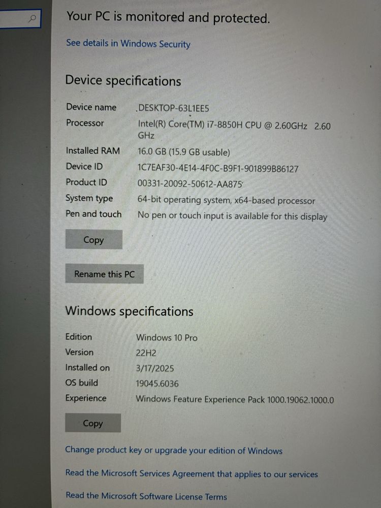 MacBook Pro 15,4 "