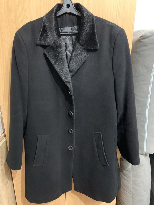 Пальто черное мужское