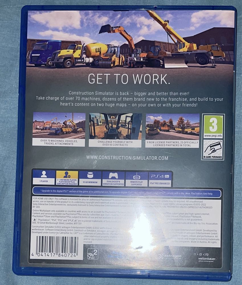 Vand construction simulator ps4