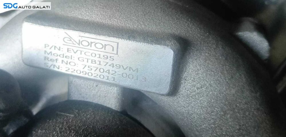 Turbo Turbina Turbosuflanta Audi A3 8P 2.0 TDI BMN 2004 - 2013 Cod EVTC0195 757042-0013 [M8822]