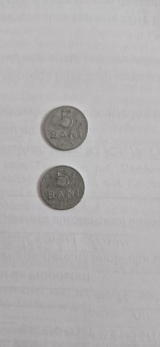 Moneda 5 bani din 1953 / 15 bani din 1975 / 5 bani din 1975