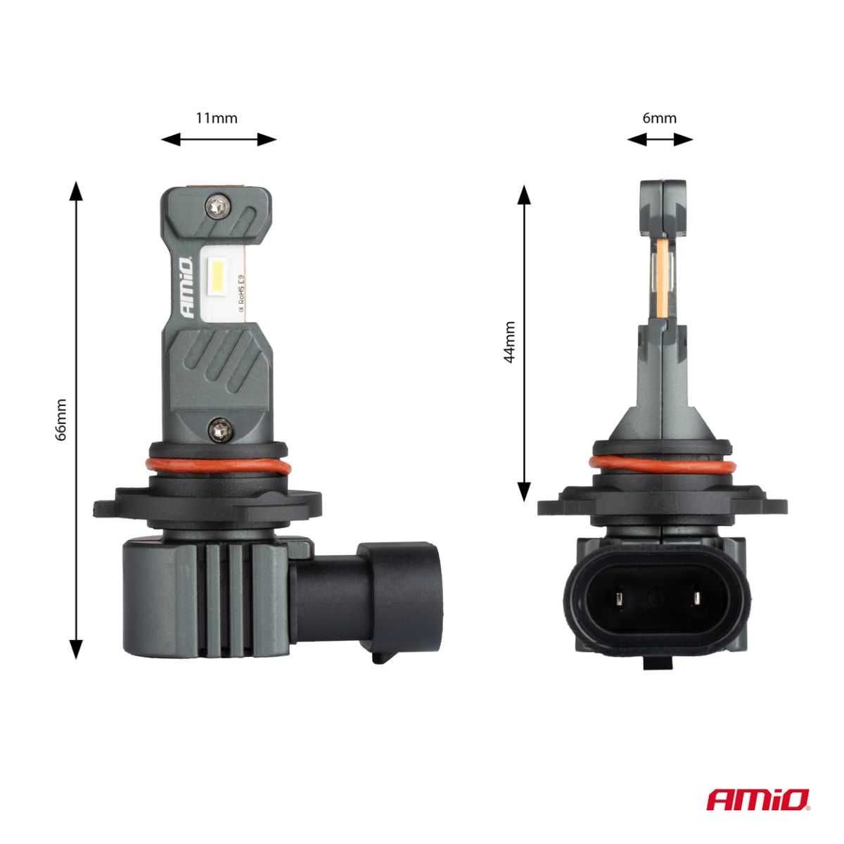 LED крушки HB3 HIR1 H10 AMIO HYBRID Лед крушка Canbus 60W, 6000K