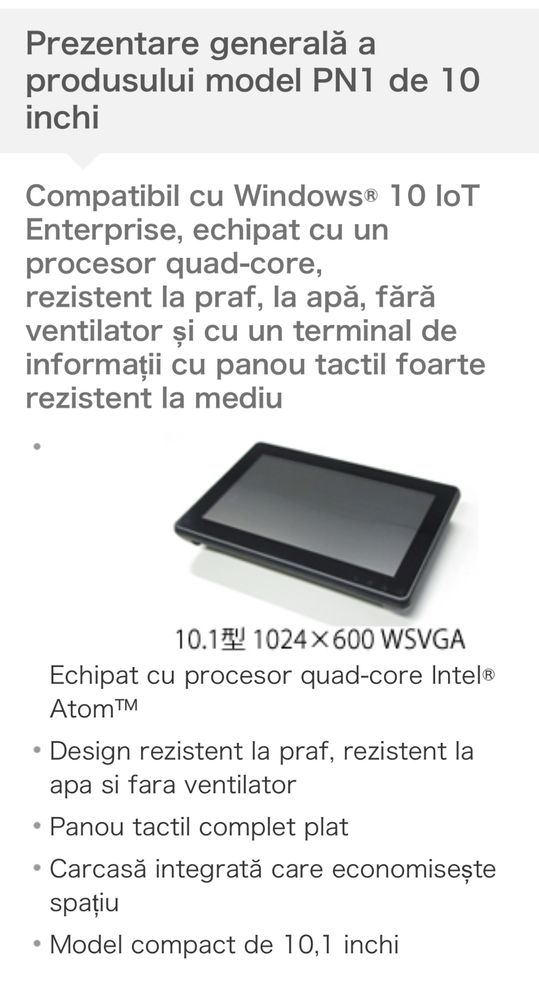 Monitoare,Tablete 10" gama industrial aproape noi