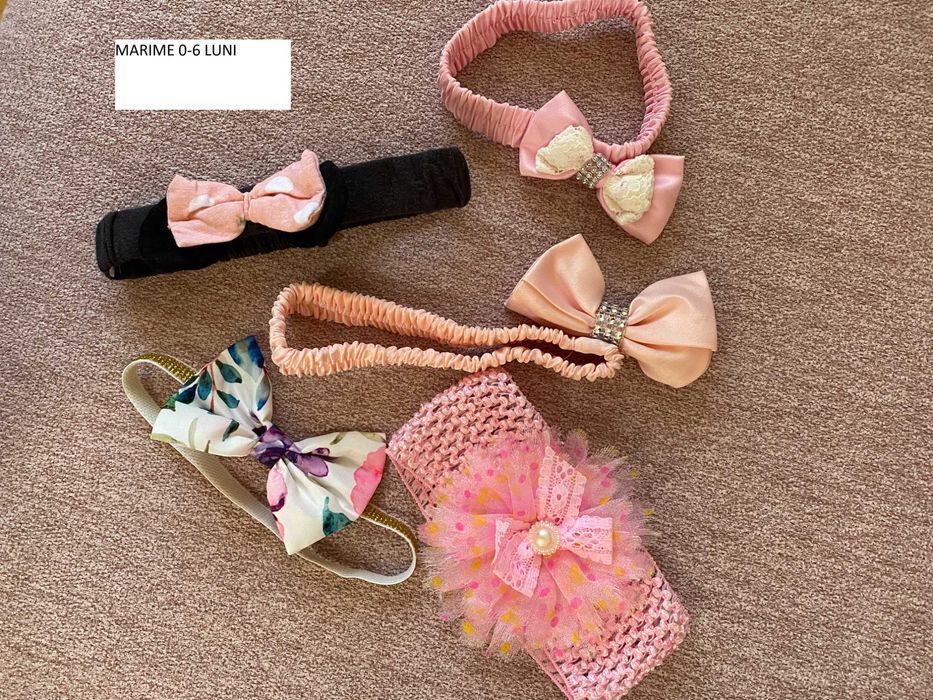 Lot caciula bentita sosete bebe copii toamna iarna 0-6luni