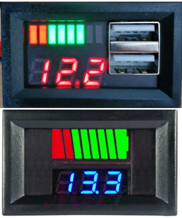 Напряжение и мощность аккумулятора, USB зарядчик, температура