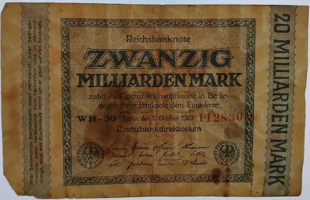 Продава 20 милиарда германски марки