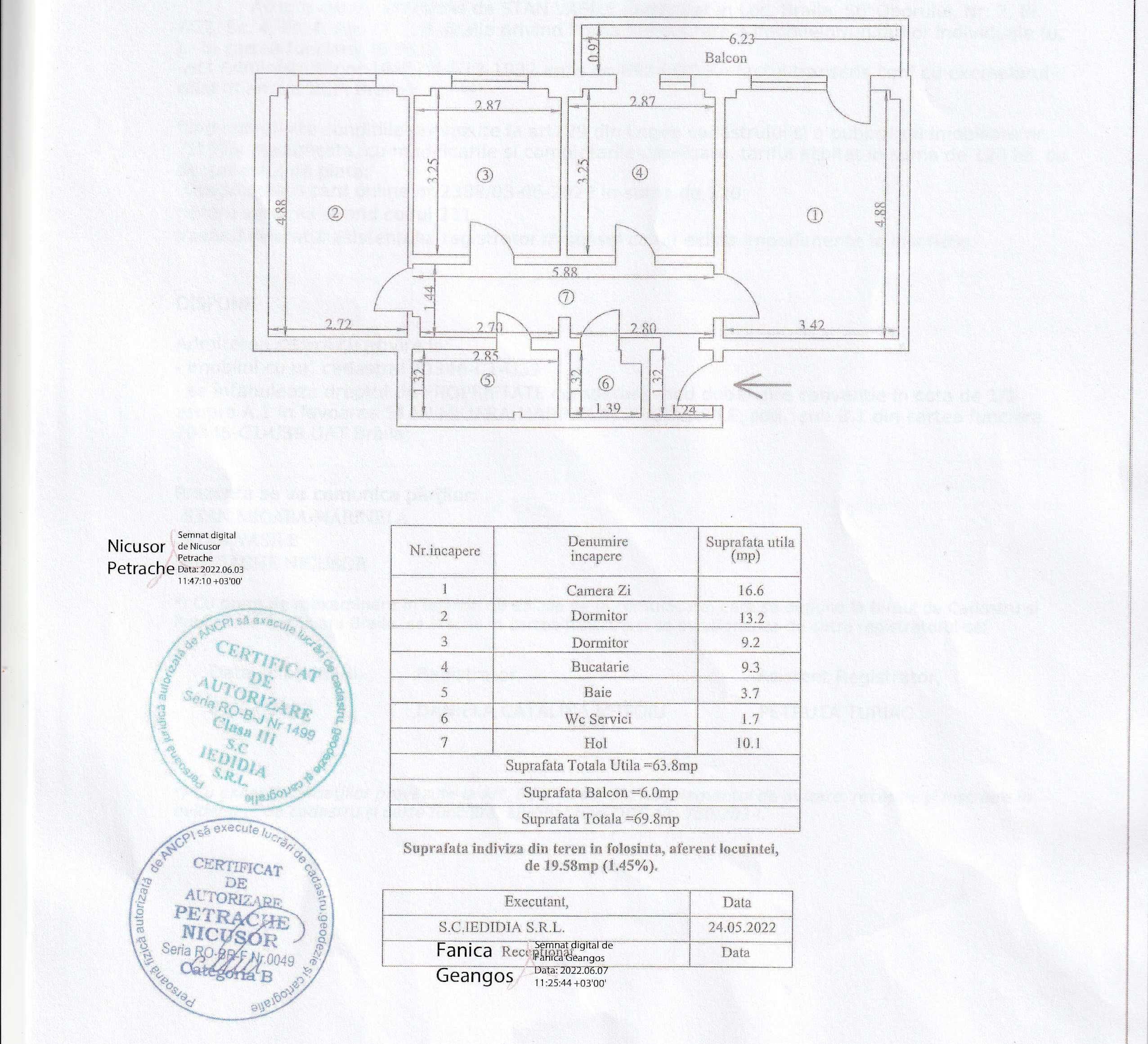 Apartament 3 camere decomandat Obor Piata Microhala