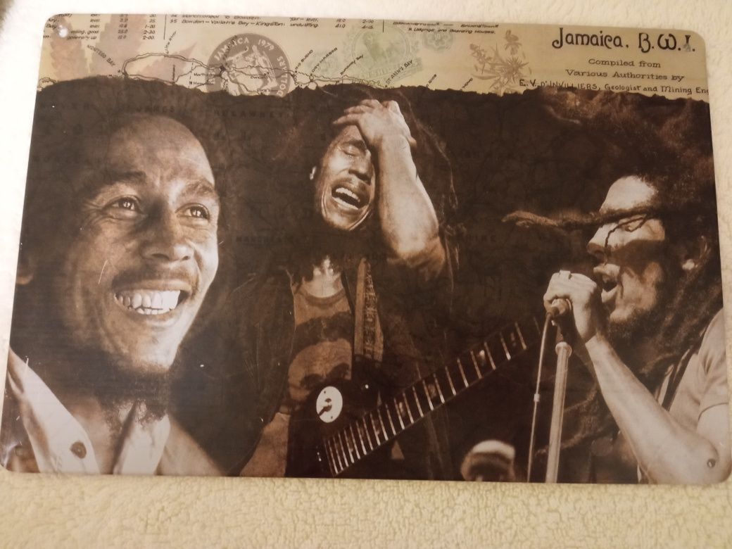 Plăcuță metalică retro "Bob Marley"