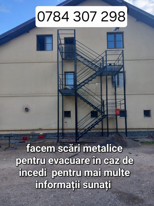 Confectionam scarii metalice zincate exterioare și pentru incendii , p