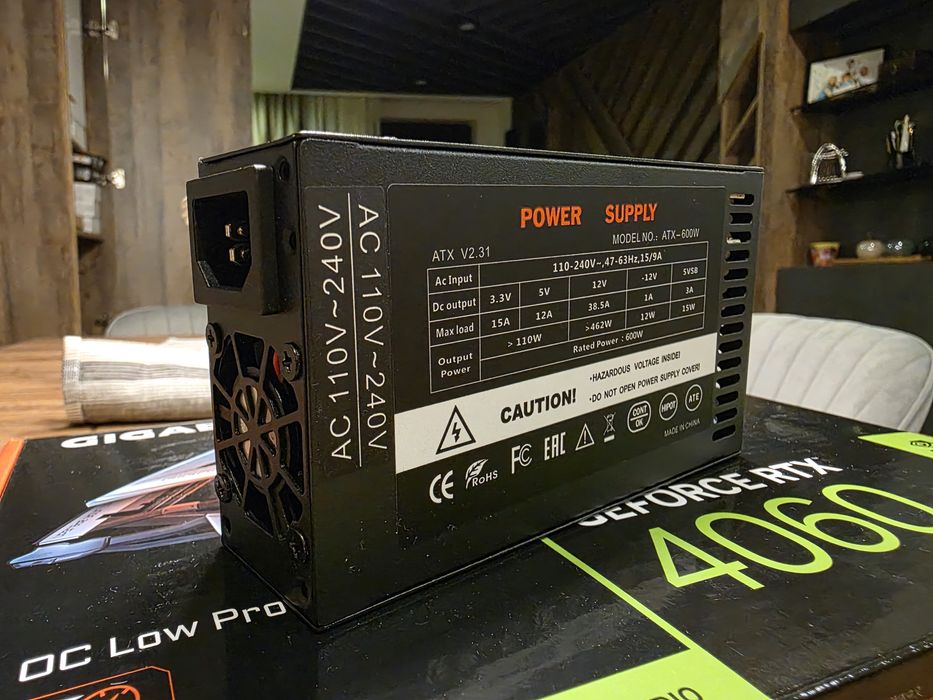 Компактно захранване FLEX ATX-600W – 600 W Power Supply