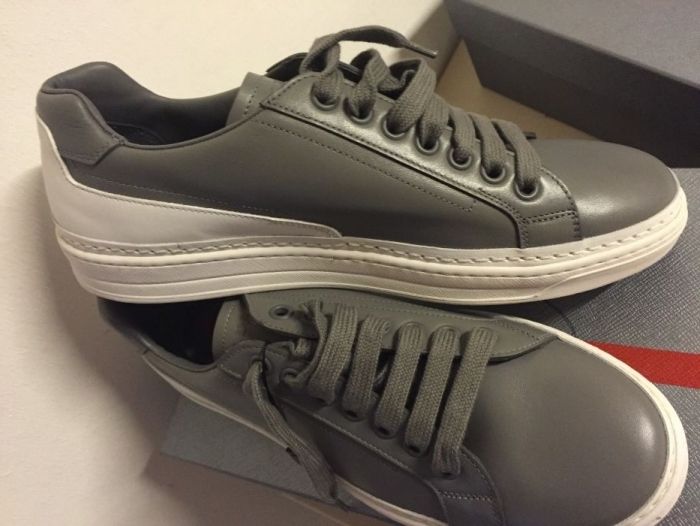 Sneakers Prada,light gray & dark gray Nevada edition,produs original!