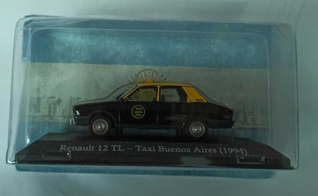 Macheta Renault 12 TL (Dacia 1300) Taxi Argentina 1994 - Altaya 1/43