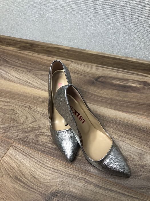 Pantofi Stiletto - culoare argintie