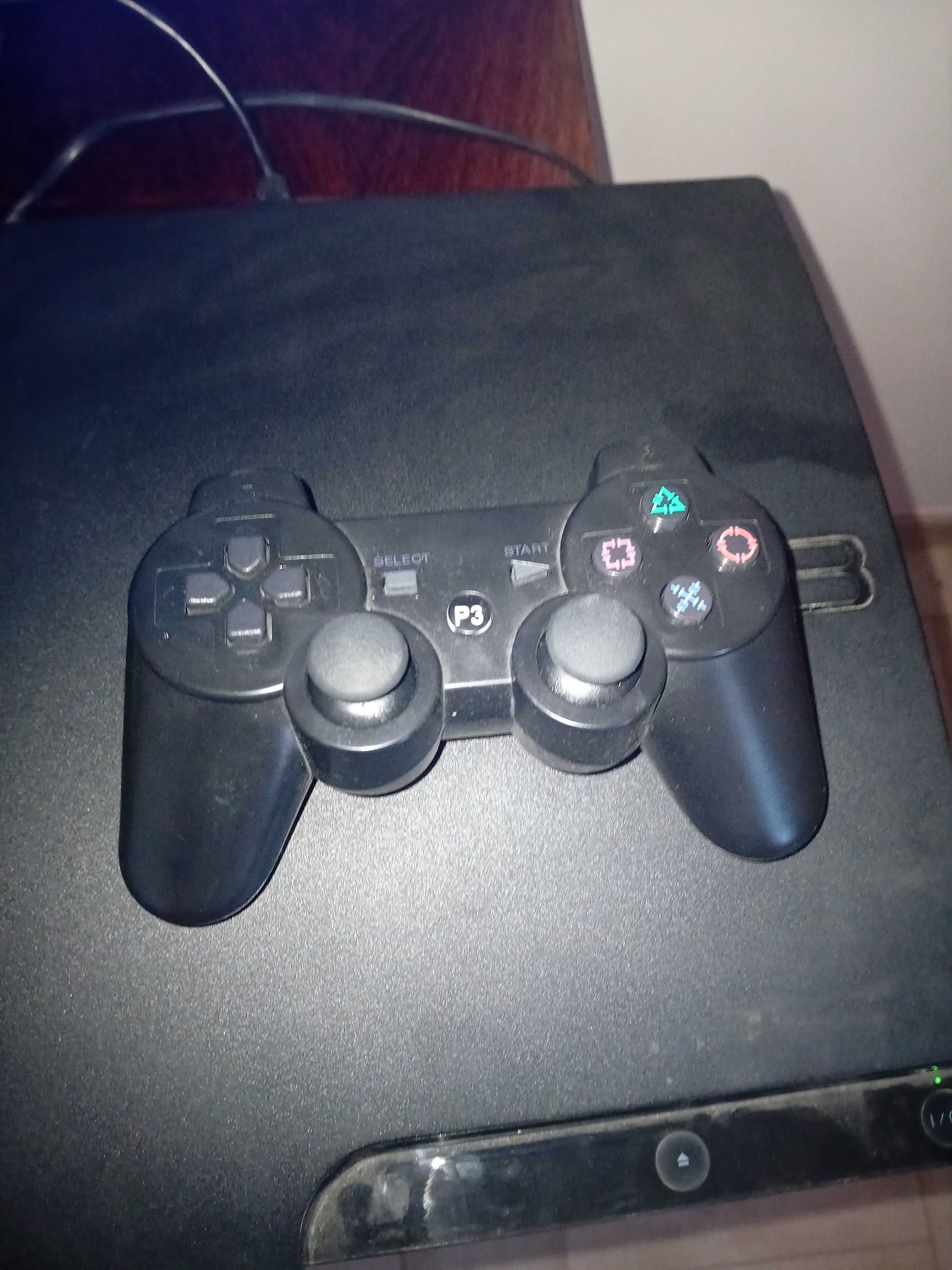 De vânzare ps 3 plus 60 jocuri o maneta wireless..