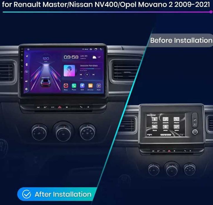 Мултимедия за Renault Master Nissan NV400 Opel Movano 2 DIN Навигация