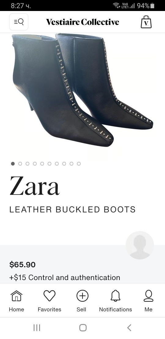 Zara 5112/201/040- Дамски стилни боти естествена кожа номер 39