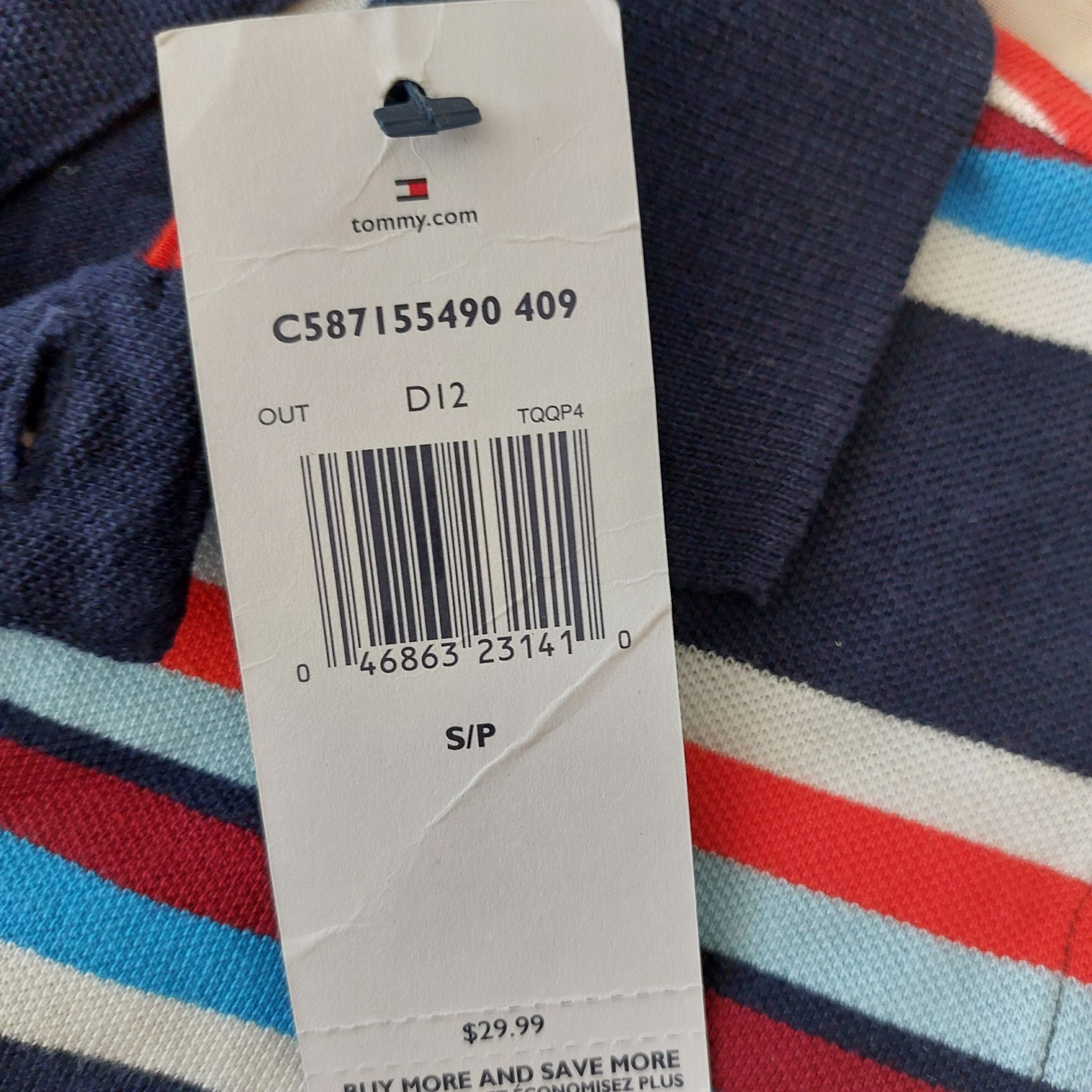 Детска оригинална тениска Tommy Hilfiger 6-7 год