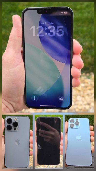 iPhone 13 Pro, 128 GB, Sierra Blue, cutie, accesorii