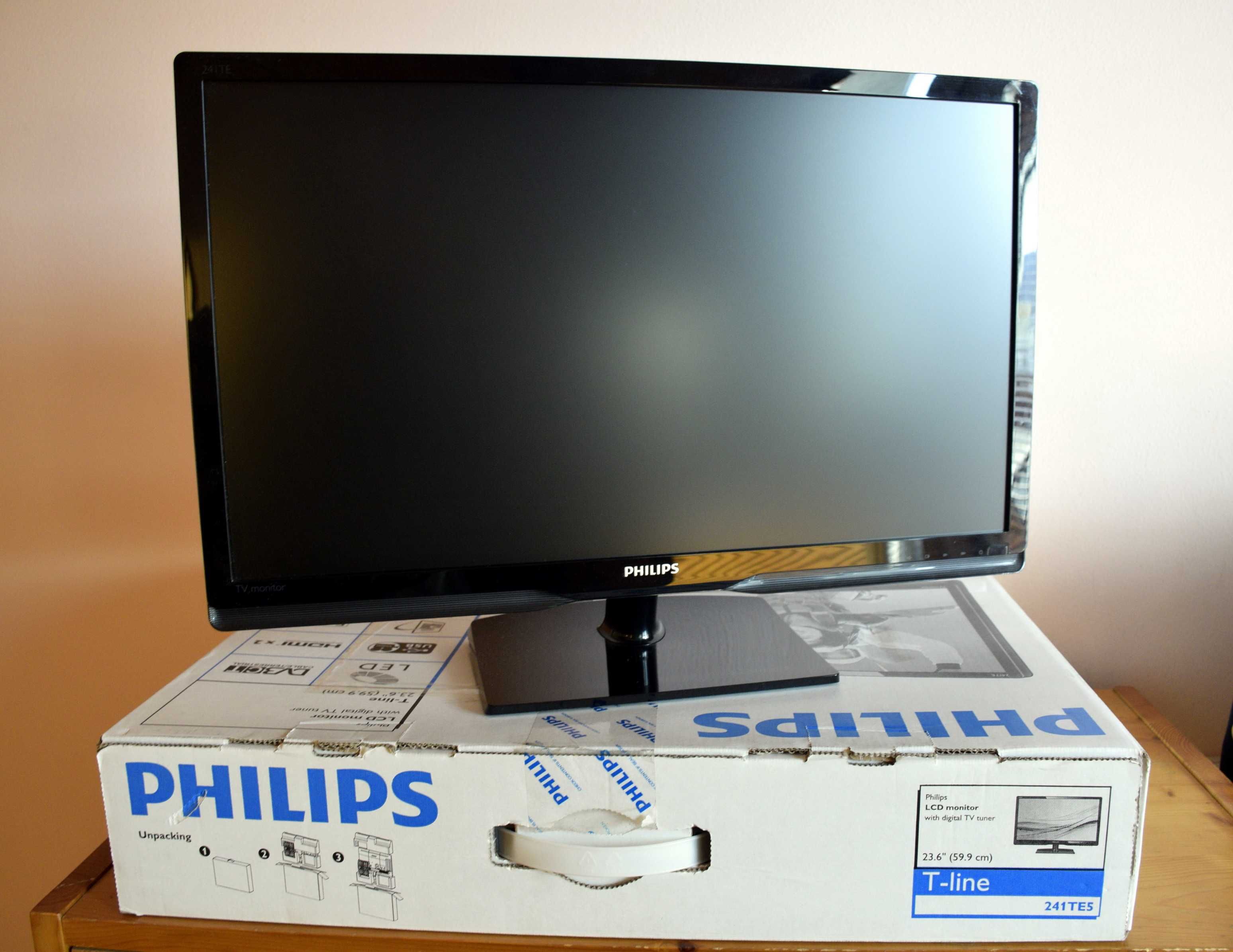 Monitor-TV tuner PHILIPS, led, full hd, 23,6 inch