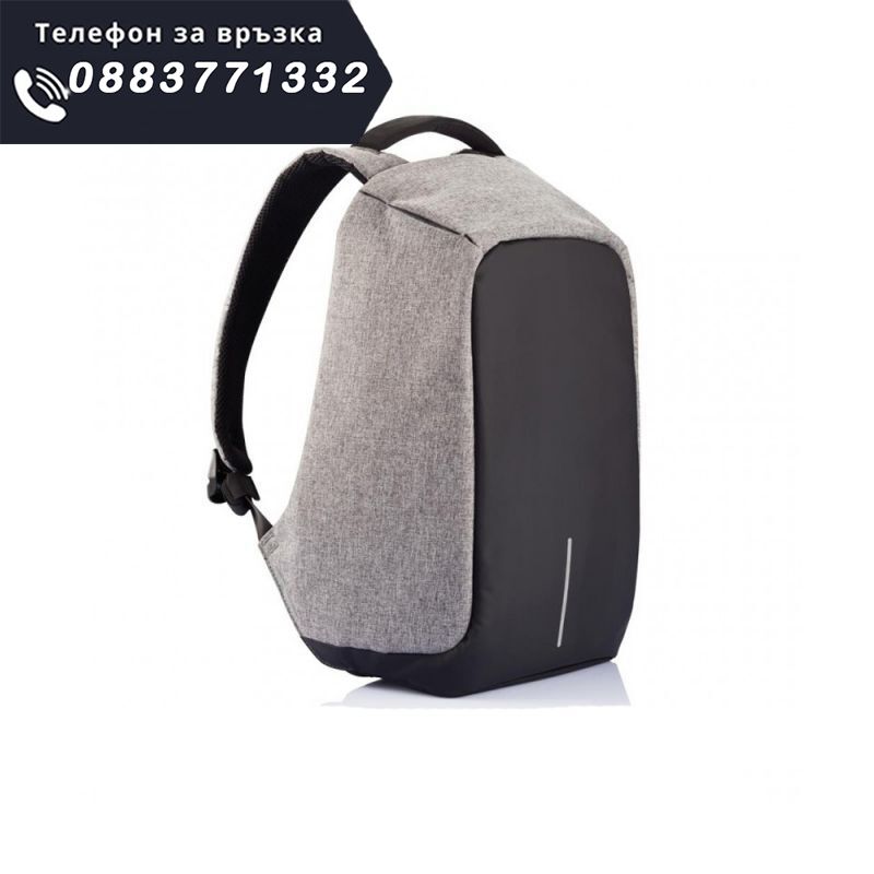 НЕМСКИ Раница за лаптоп със защита от кра – LaptopBackpack + ЛЕД ФЕНЕР