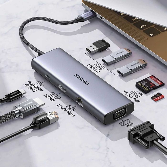 UGREEN 9-in-1 USB-C Hub — Универсальный Хаб. Есть доставка