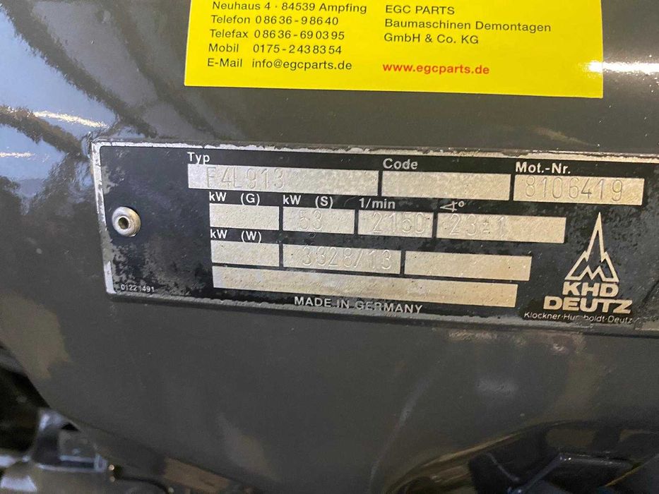 Motor complet Deutz F4L913 - Piese de motor Deutz