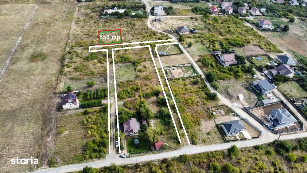 Teren 550 mp intravilan Barnova - Bucium - Visani