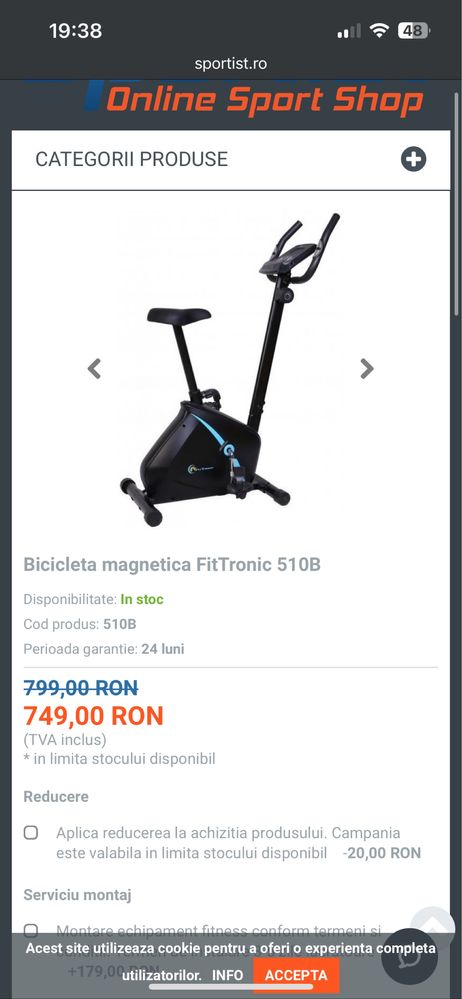 Bicicleta FitTronic