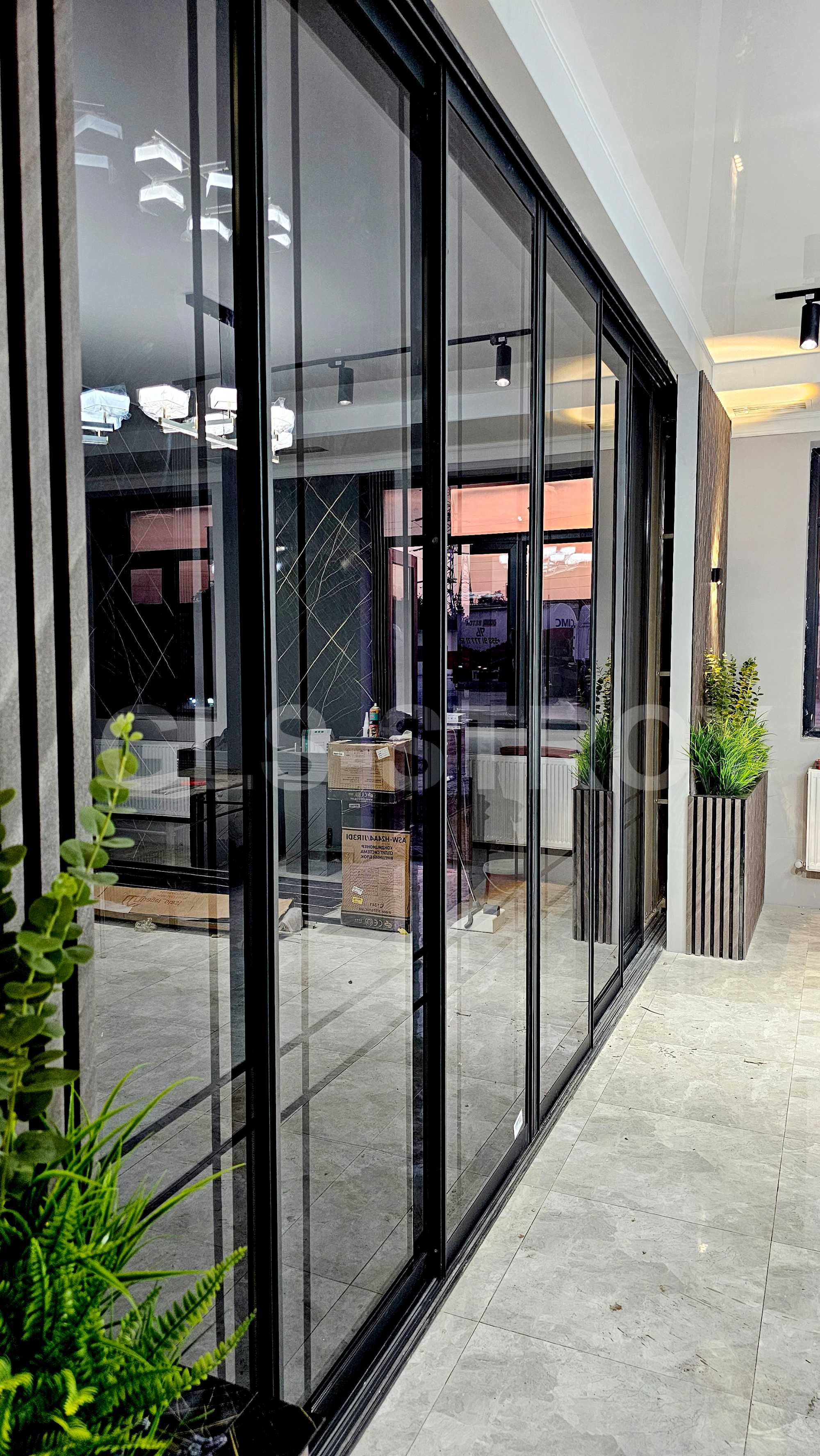 Двери лофт, перегородки, стеклянные двери, loft eshik, oynalik eshik