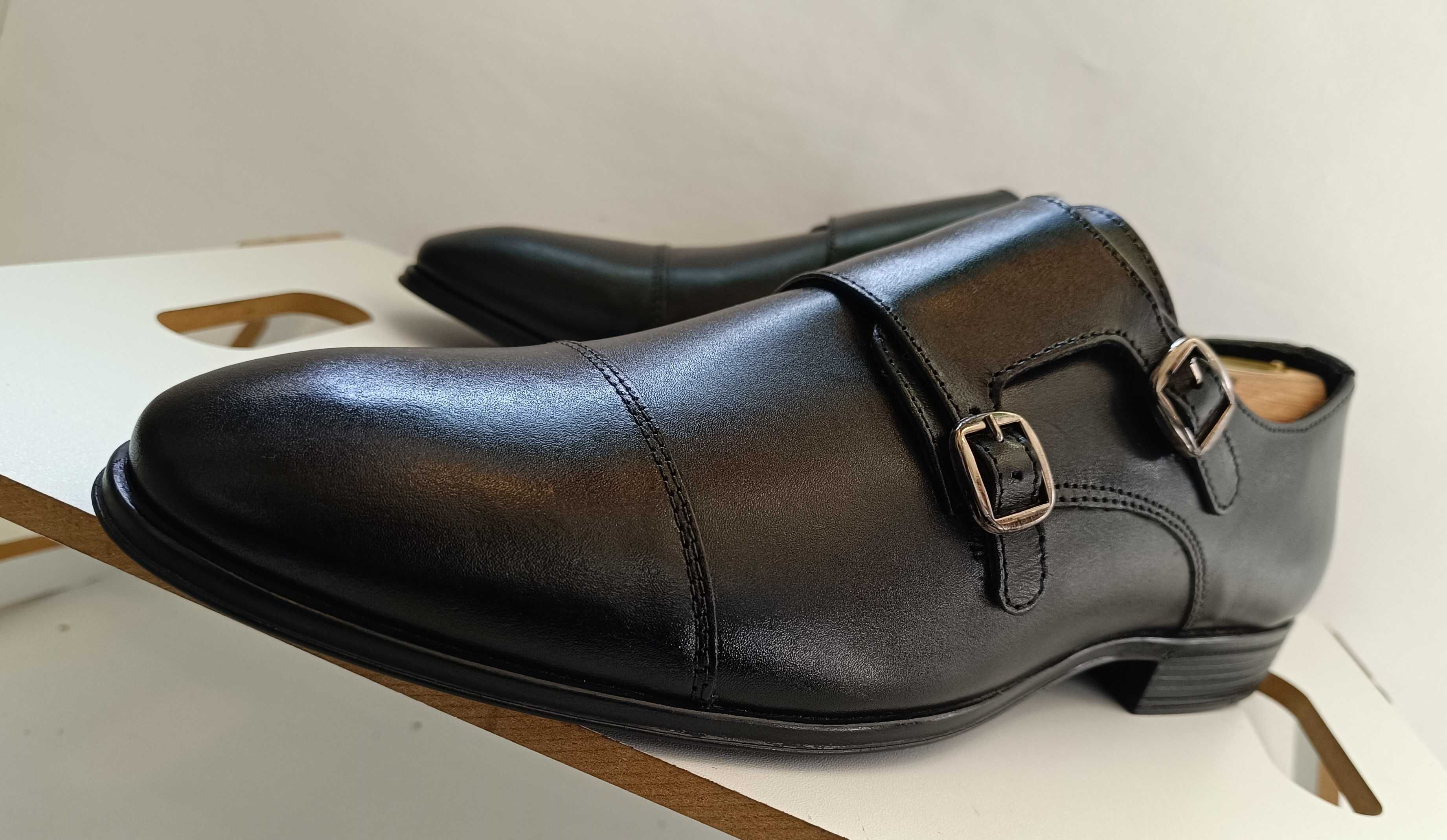 Pantofi monk 46 premium SCHUH Germany NOI piele naturala moale