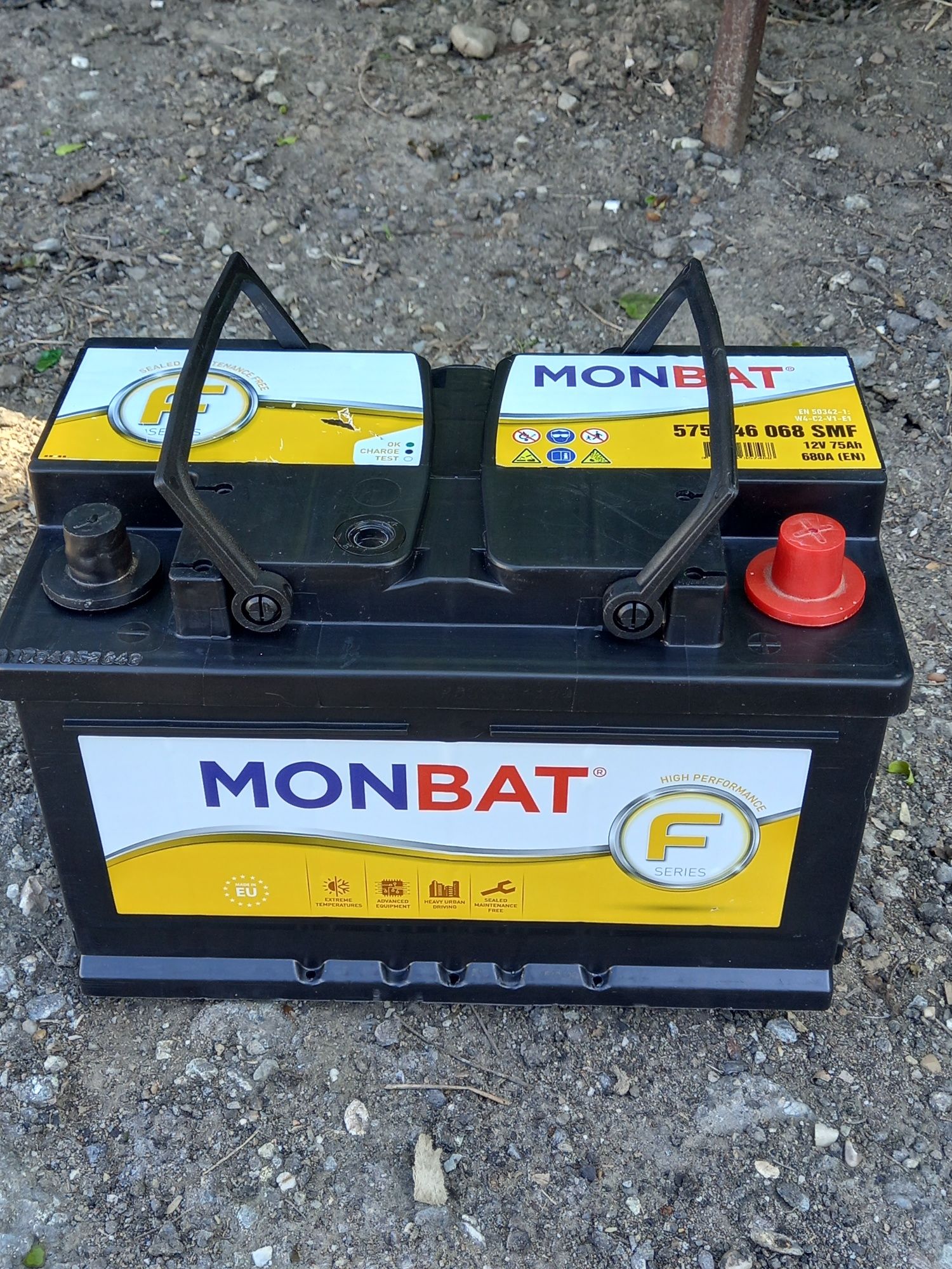 Bateria auto Monbat  12v -75 Ah/ an 2022