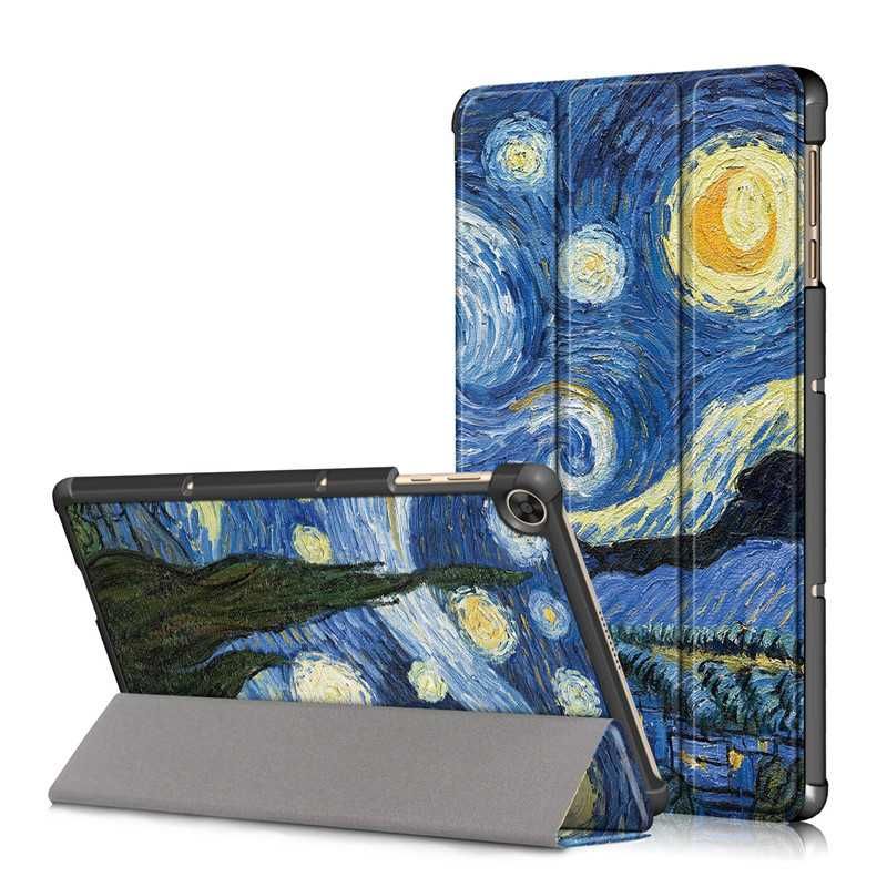 Huawei MediaPad T2 T3 7 T5 10.1 / Кожен смарт калъф за таблет