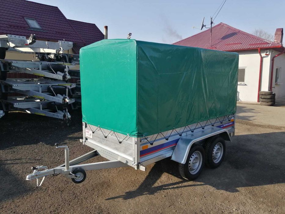 Remorca 2 axe,750 kg,se conduce cu categoria B