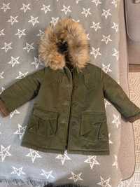Продается детская куртка натуральный мех, 3-4 года