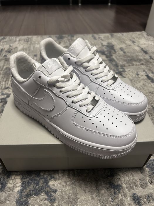 Papuci nike air force 1 albi