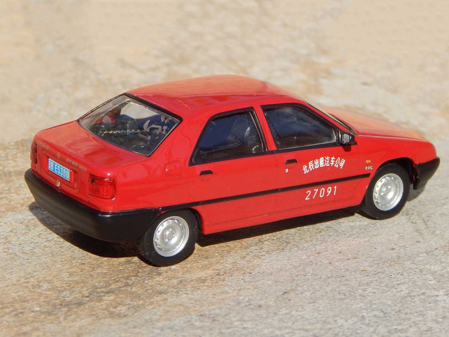 Macheta Citroen ZX Dongfeng Fukang 988 EOC Beijing taxi 2000 sc 1:43