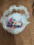 Accesorii nunta .Coșuleț,coronițe colier,bratari,flori de pus în piept