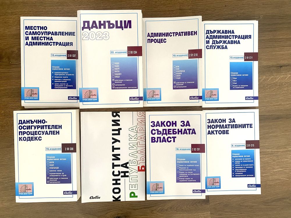 Закони за държавен изпит по Публичноправни науки
