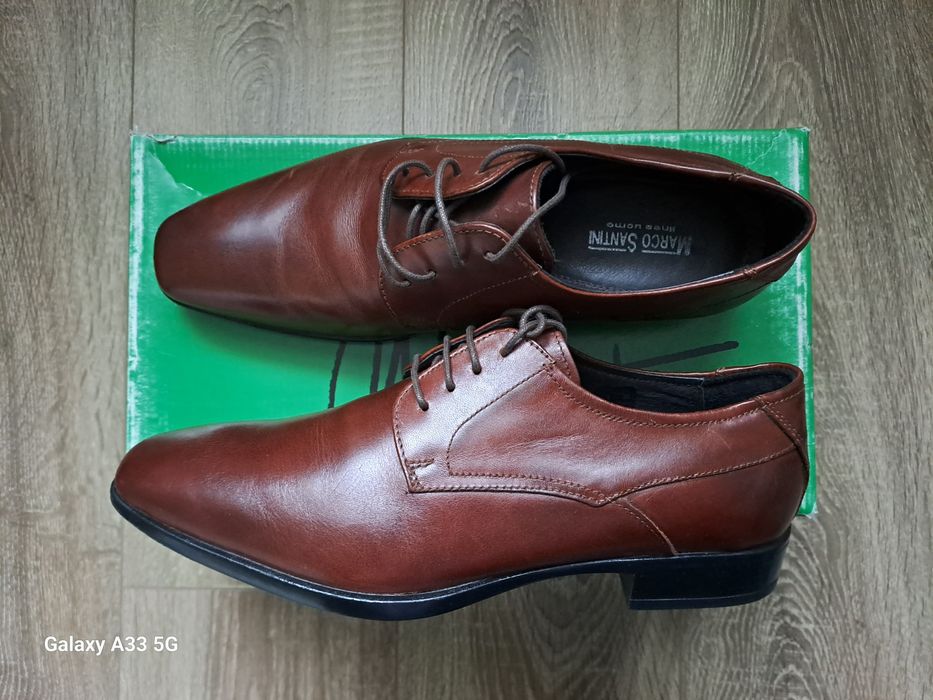 Noi! Vand pantofi din piele pentru bărbați brand Marco Santini.