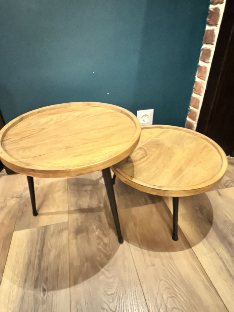 Set masute de cafea lemn masiv mango