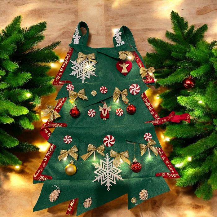 Costum braduț handmade, cu fundițe LED