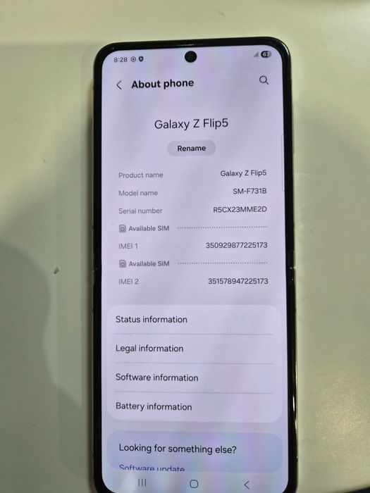 Zflip 5 256, в гаранция