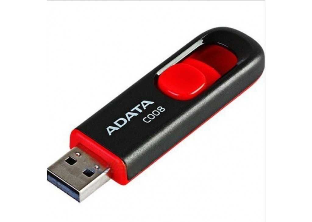 USB Fash Memory 64G USB2.0 A-DATA C008 White Бяла/черна