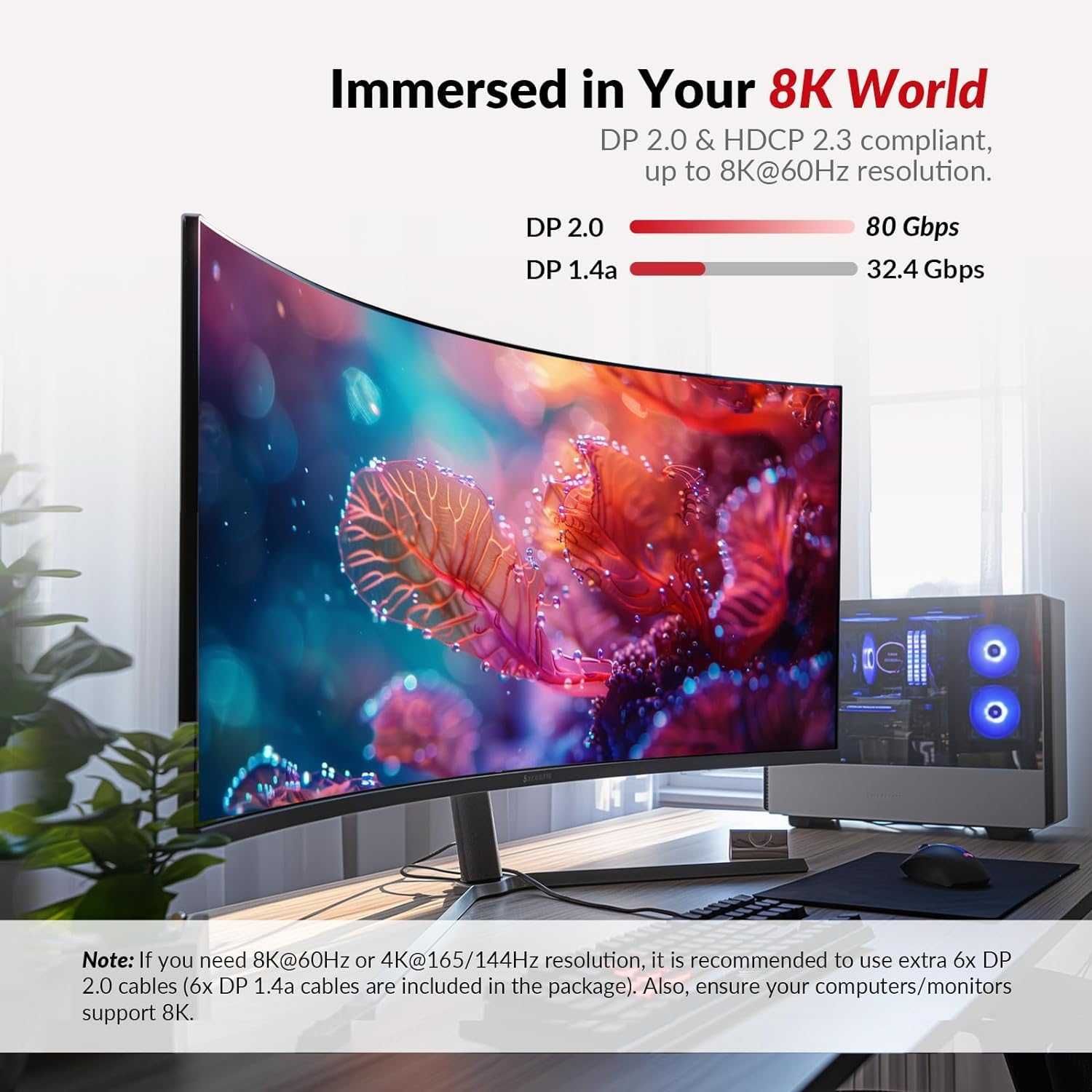 AV Access iDock D23 8K KVM докинг станция за 2 компютъра и 3 монитора