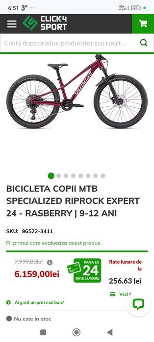 Specialized riprock 24 expert Rasberry
