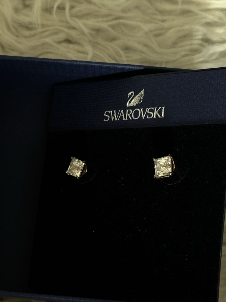 Swarovski Attract Обеци Розово Злато