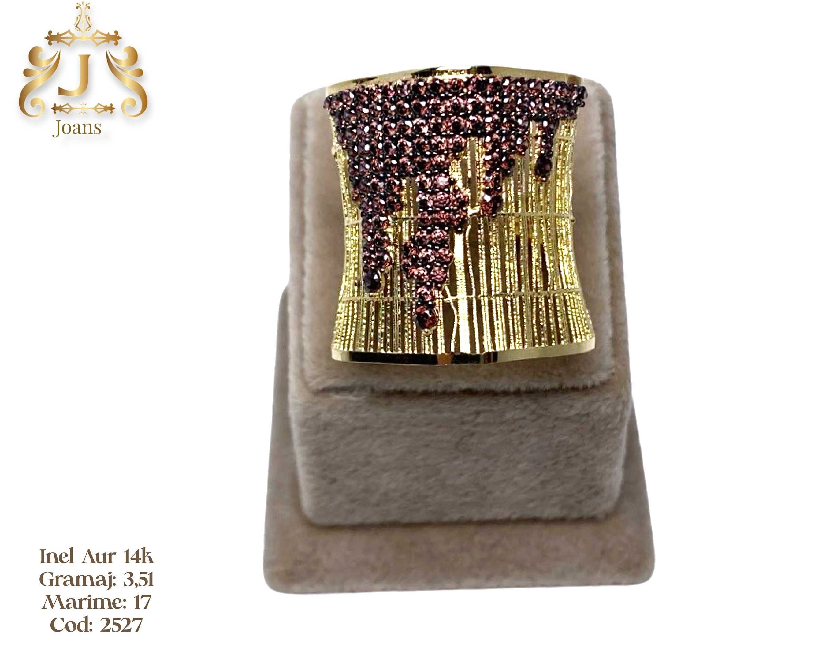 (2527) Inel Aur 14k, 3,51 grame FB Bijoux Euro Gold