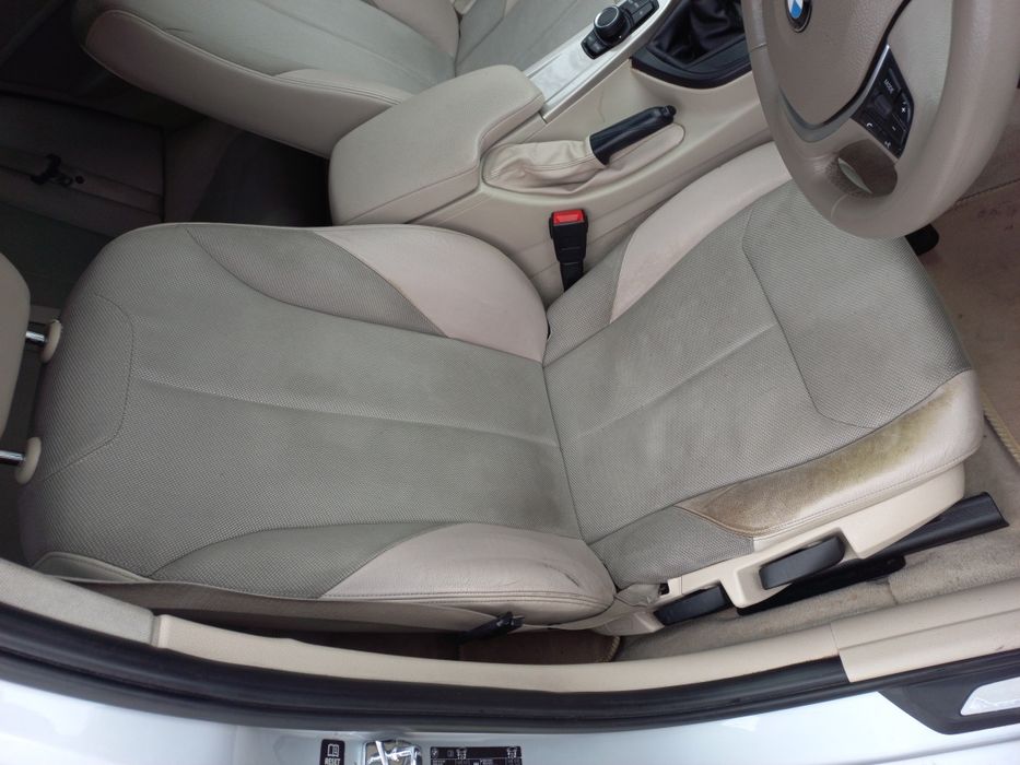 Interior semi-piele crem bmw f30